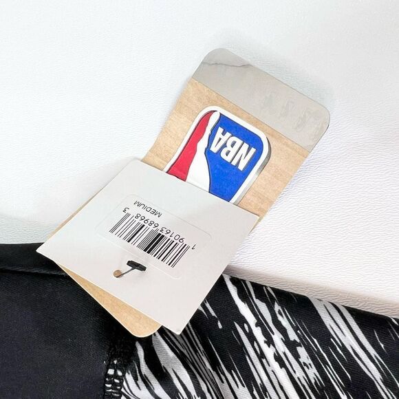 NFL Team Apparel Leggings Womens Medium Pants San Antonio Spurs Black Logo NEW - Picture 2 of 8